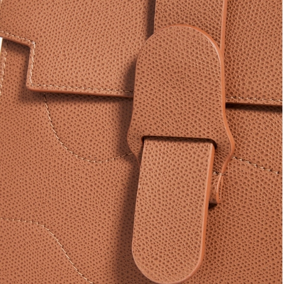 NWT Senreve Alunna convertible bag in Chestnut pebbled leather - Picture 8 of 13